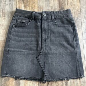American Eagle Curvy Hi-Rise Denim Mini Skirt